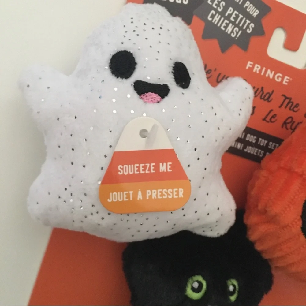 Dog Toys Plush w/ Squeakers “We’ve Gourd the Beat” Halloween Theme NEW | Fringe